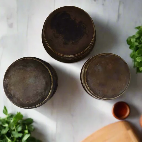 Brass Cookware Set Of 3 Combo - Image 3