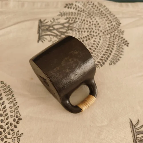 Tea /Coffee: Black Pottery Cups - Image 3
