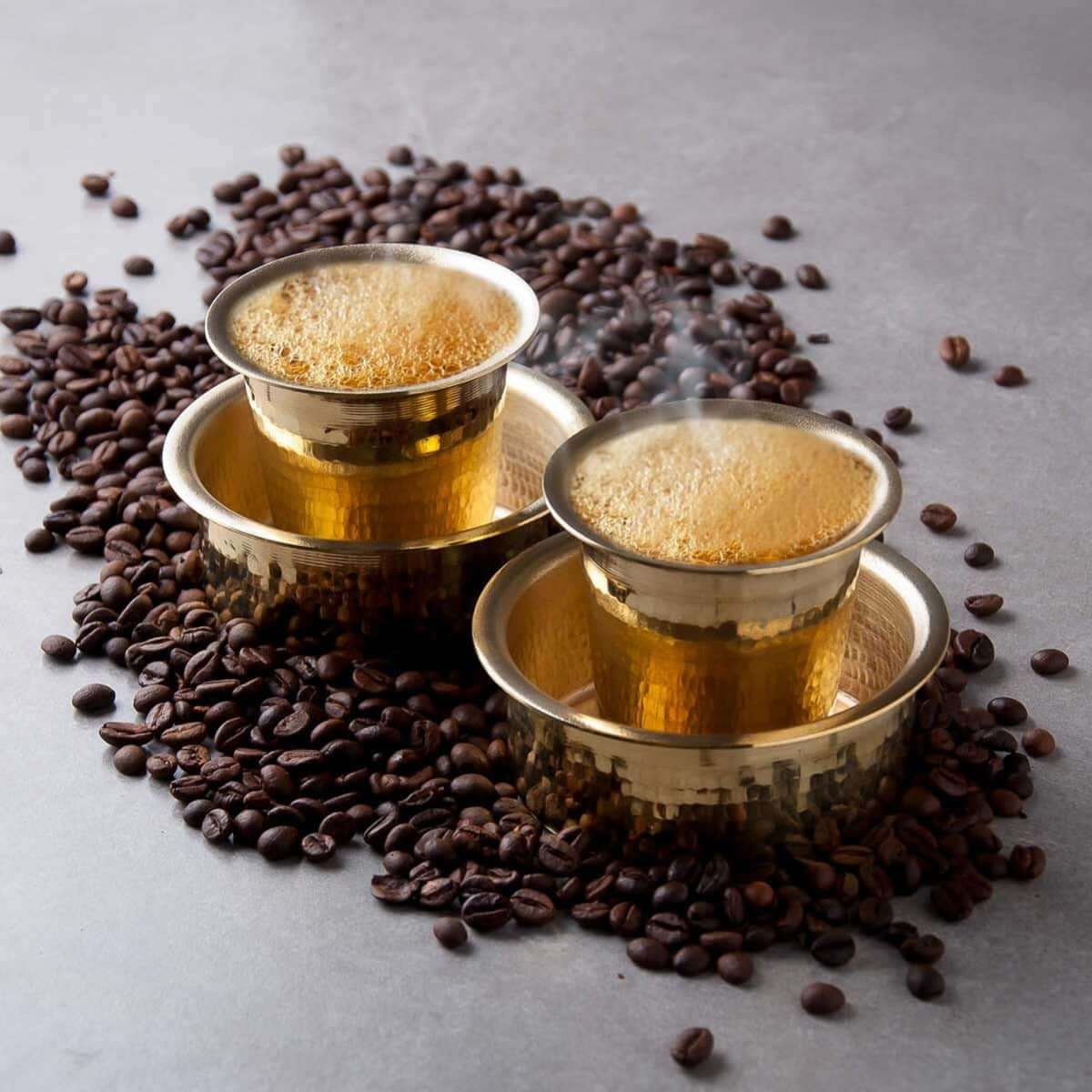 Traditional Brass Coffee Davara Tumbler - Image 4