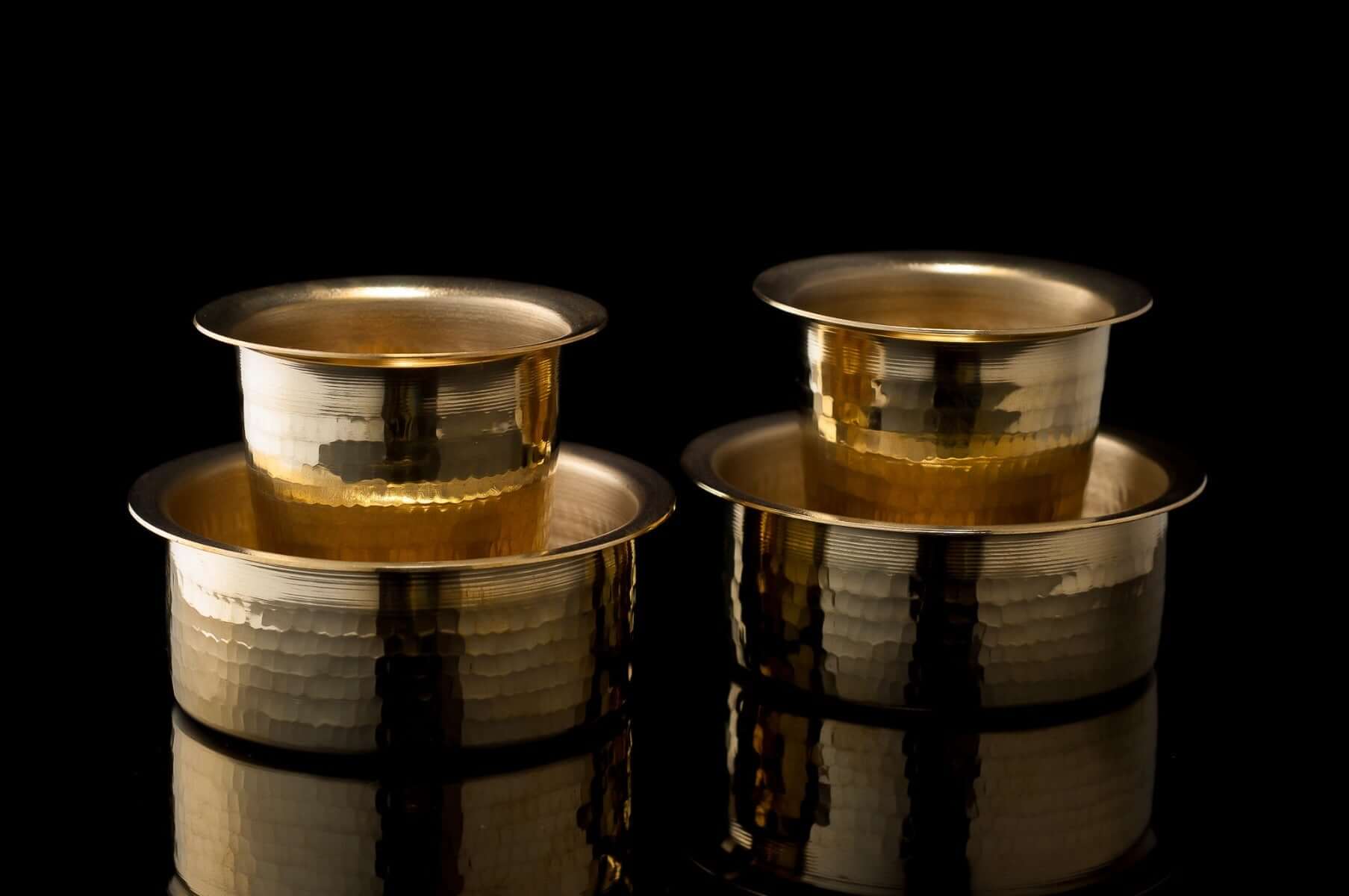 Traditional Brass Coffee Davara Tumbler - Image 5