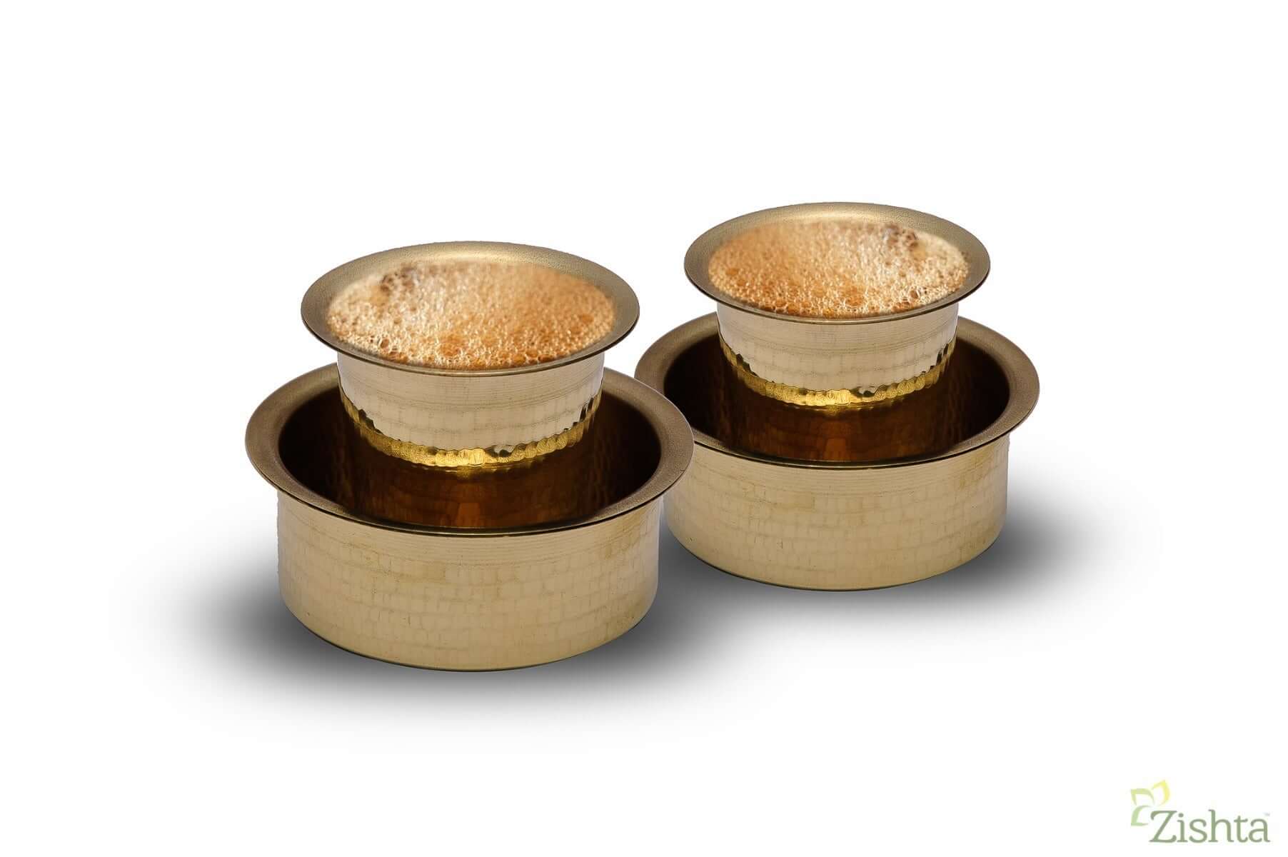 Traditional Brass Coffee Davara Tumbler - Image 8