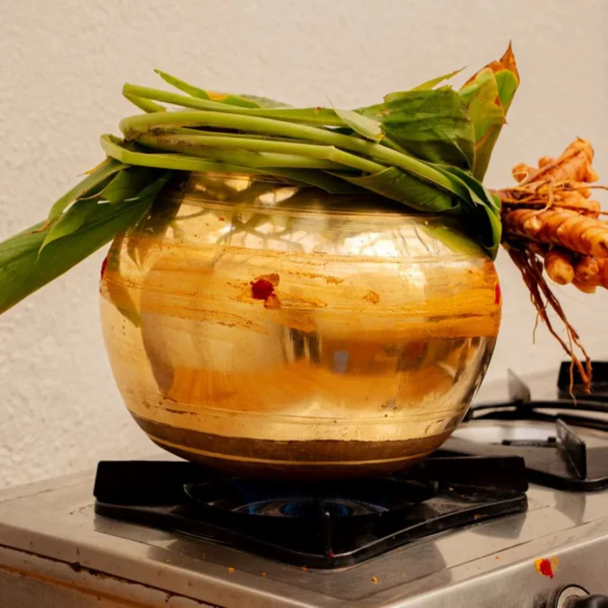 Brass cooking pot / Pongal pot - Image 3