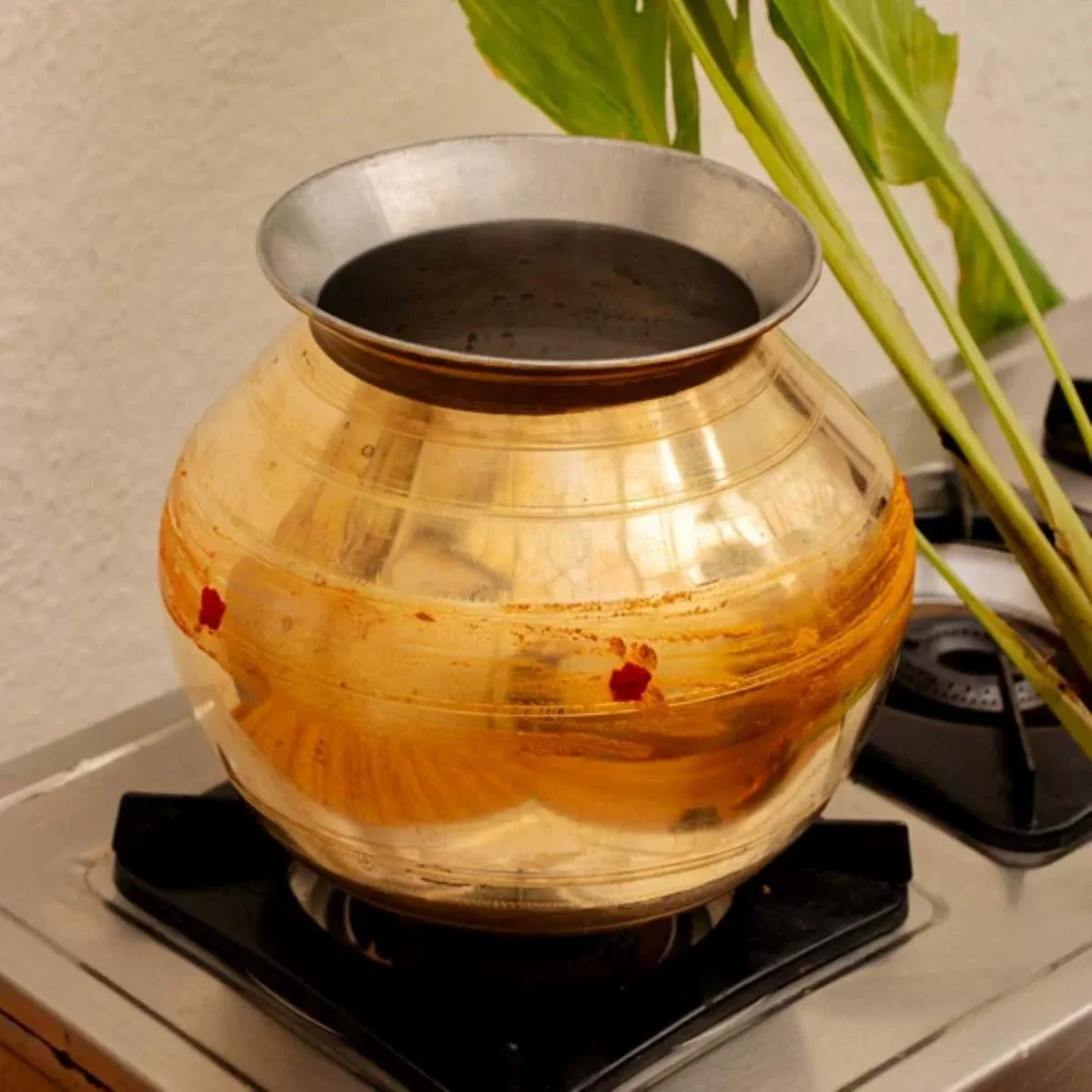 Brass cooking pot / Pongal pot - Image 5