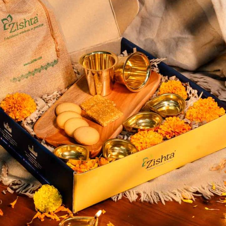 Brass & Neem Festive Platter | All Occasion Gifting Set - Image 2