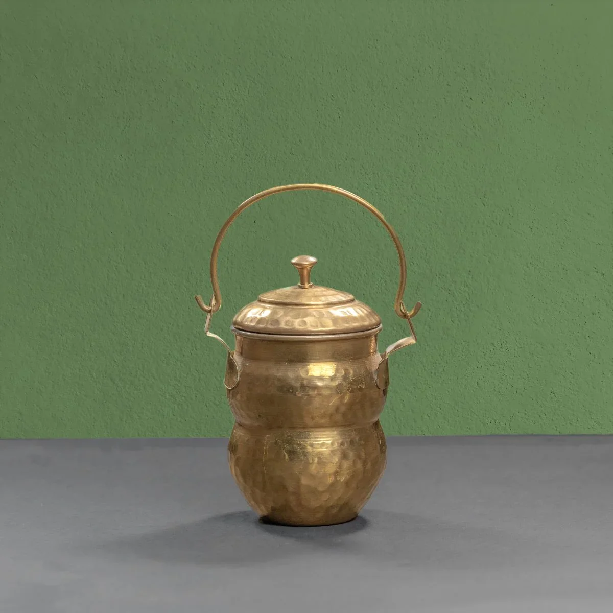 Brass Pot Shaped Storage Ghee Thooku - Image 3