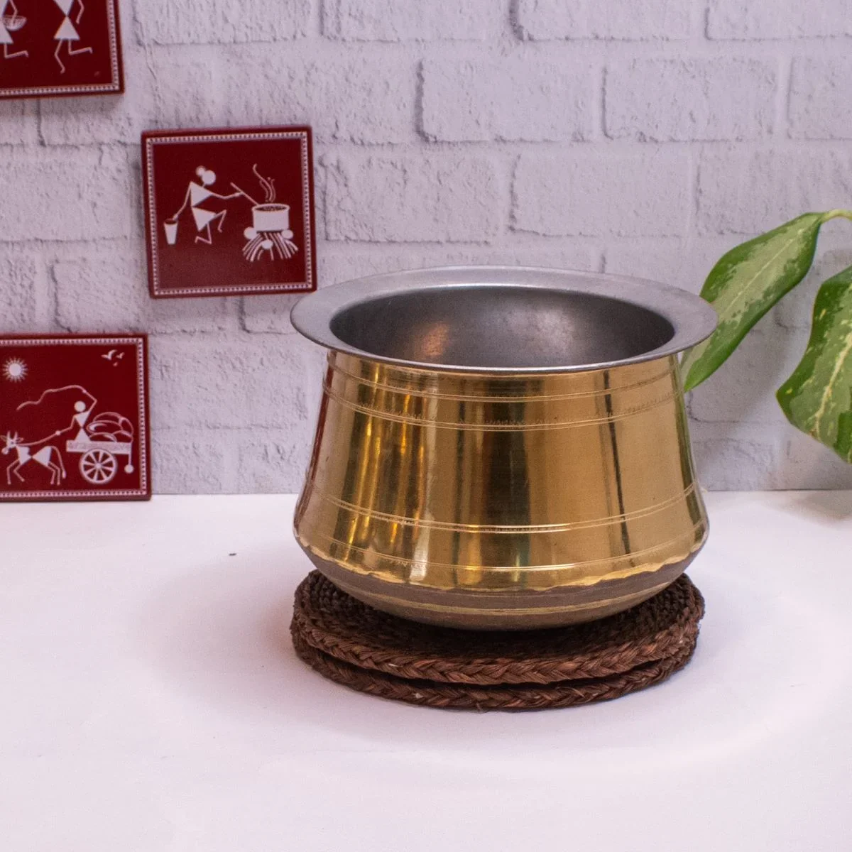 Brass Rice Pot (With Tin Coating) - Image 3