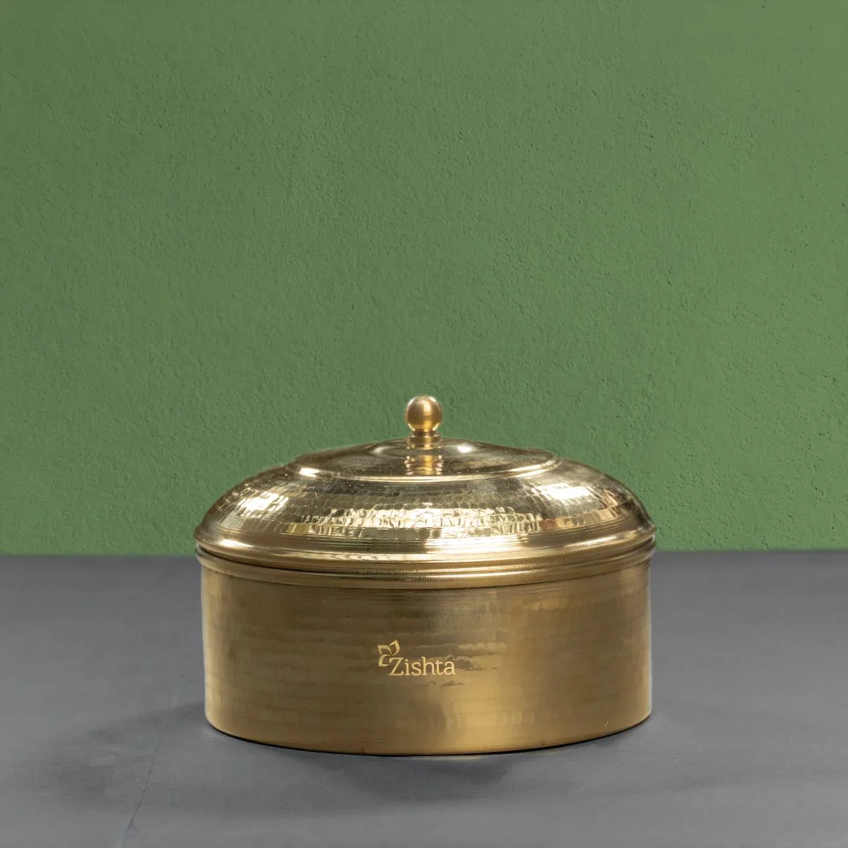 Brass Roti Box with Tin Coating - Large