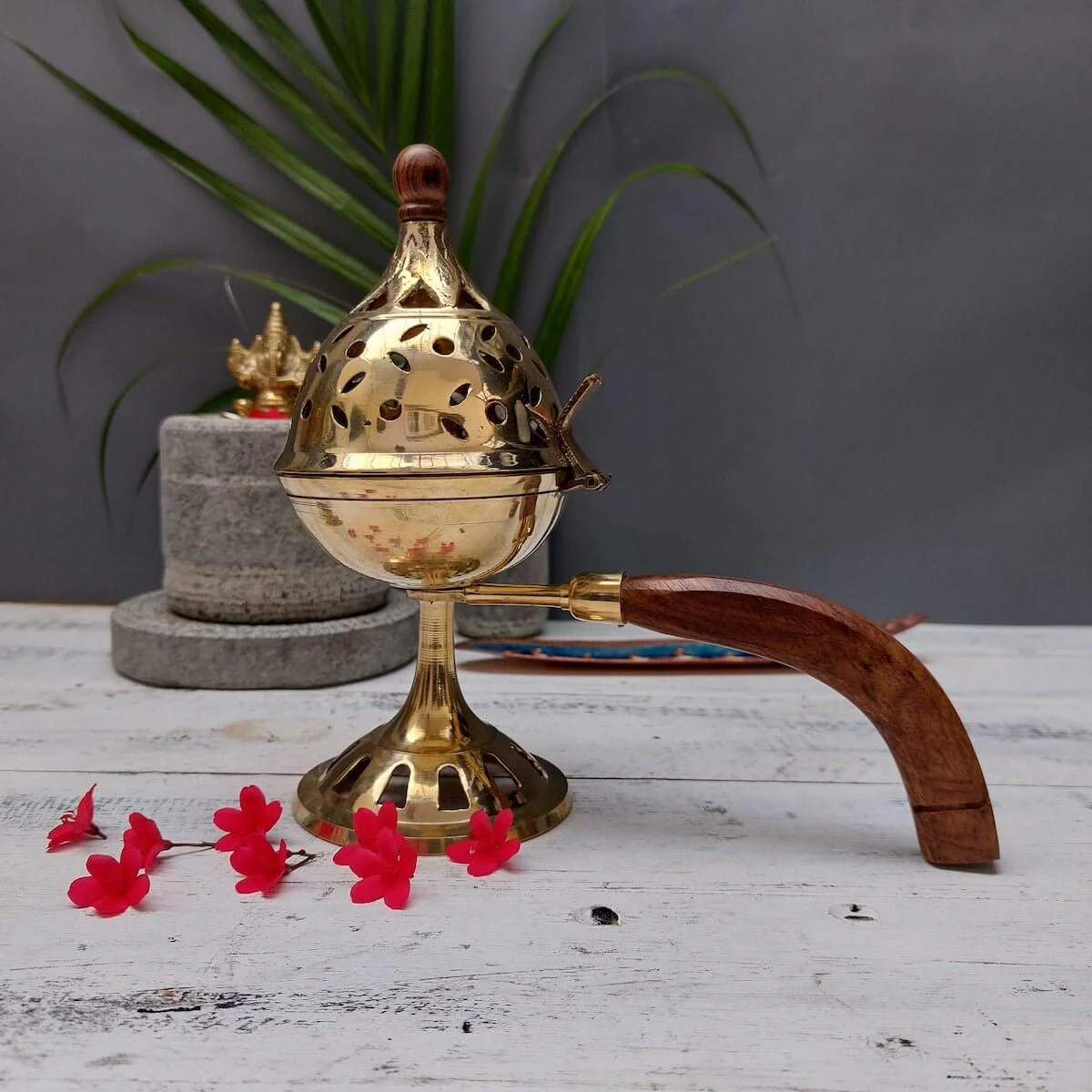 Brass Sambrani /Dhoop /Loban Stand - Image 2