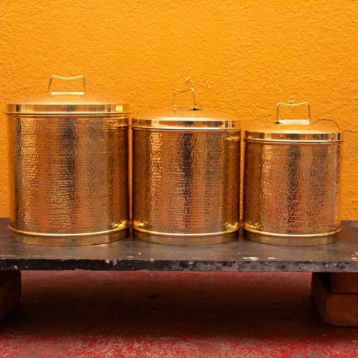Brass Storage Pawali / Drum - Image 5