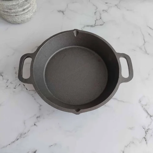 Cast Iron Loop-Round Skillet, Pan (Dual Handle) - Image 3