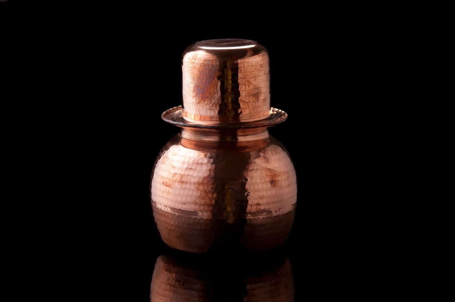 Copper Water Pot With Cup (Sombu - Lota) - Image 10