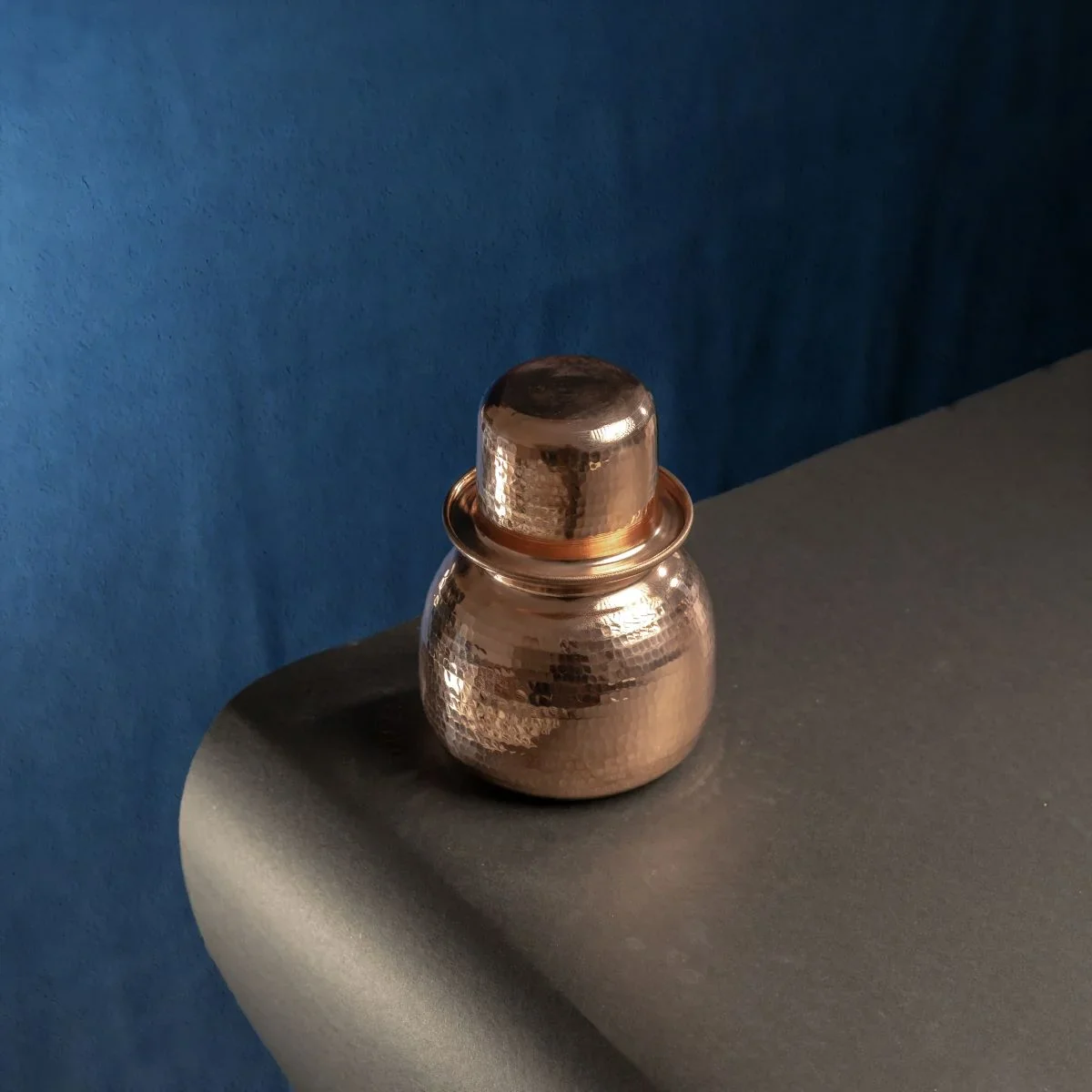 Copper Water Pot With Cup (Sombu - Lota) - Image 5