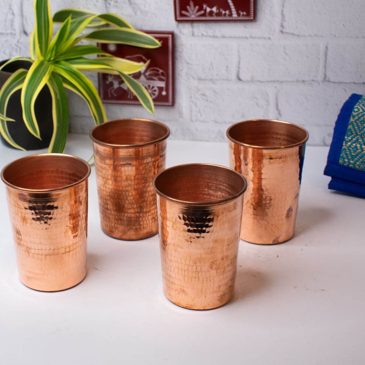 Copper Water Tumbler-Glass Set - Image 8