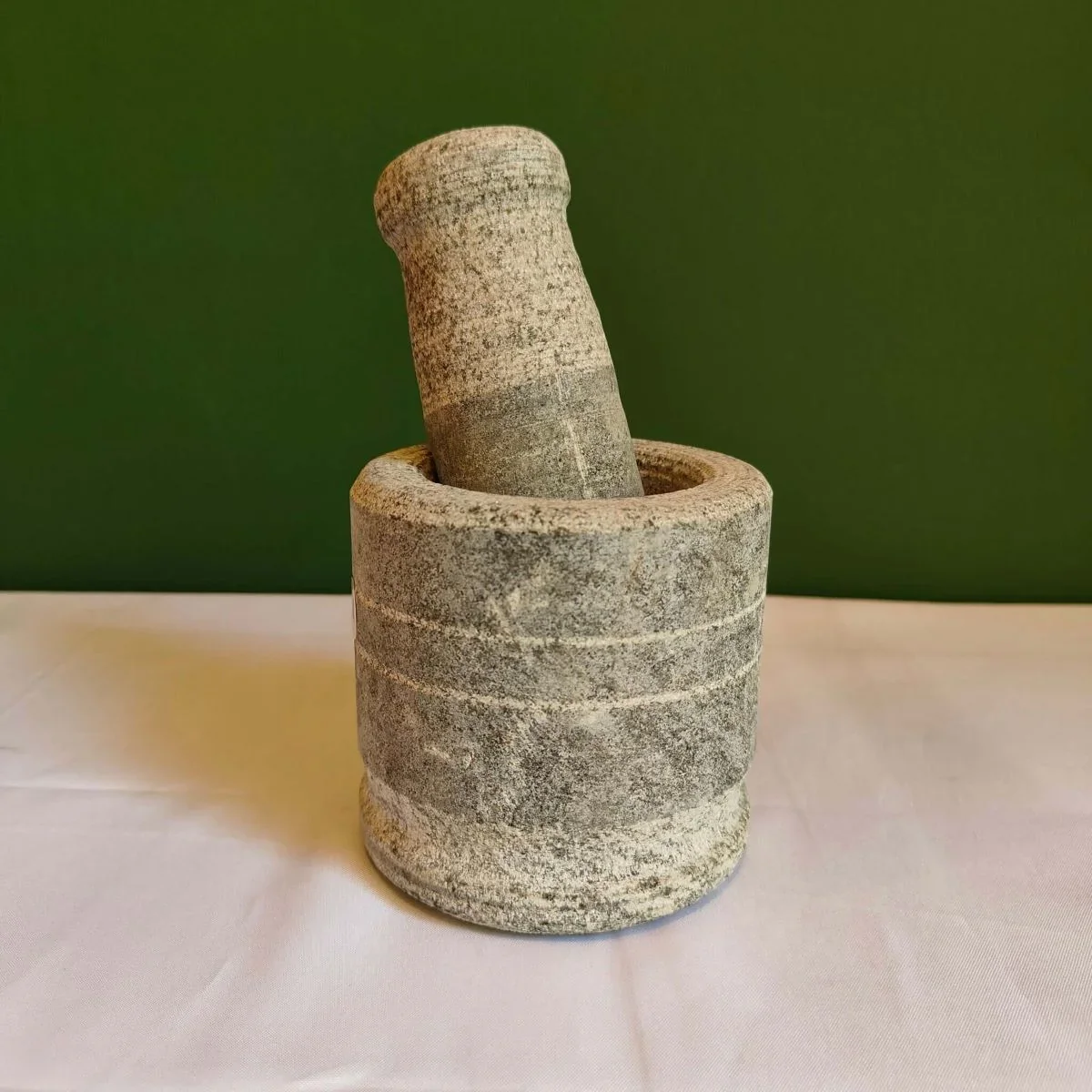 Hardstone (Hand Chiseled): Mortar & Pestle - Image 4