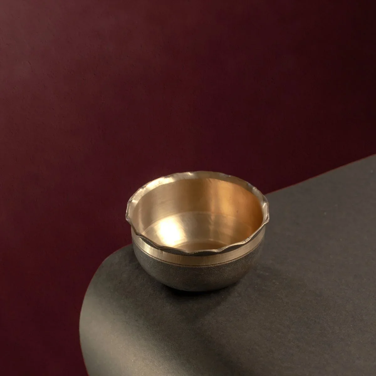 Kansa - Bronze Serving Bowl : Petal Shape - Image 2