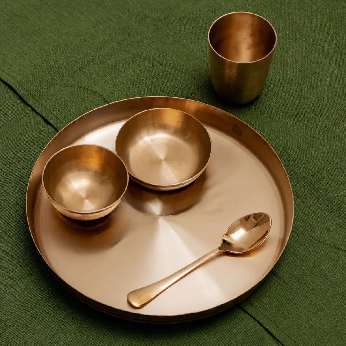 Kansa Thali Set Gujarat - Image 3