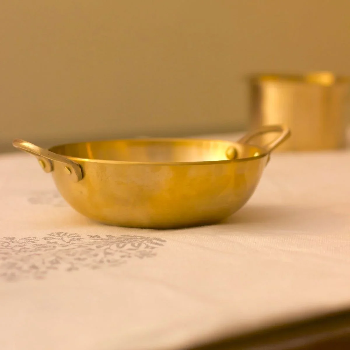 Kansa Tulsi Serveware  Kadai - Image 4