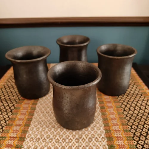 Manipur Black Pottery Water Mug - Image 3
