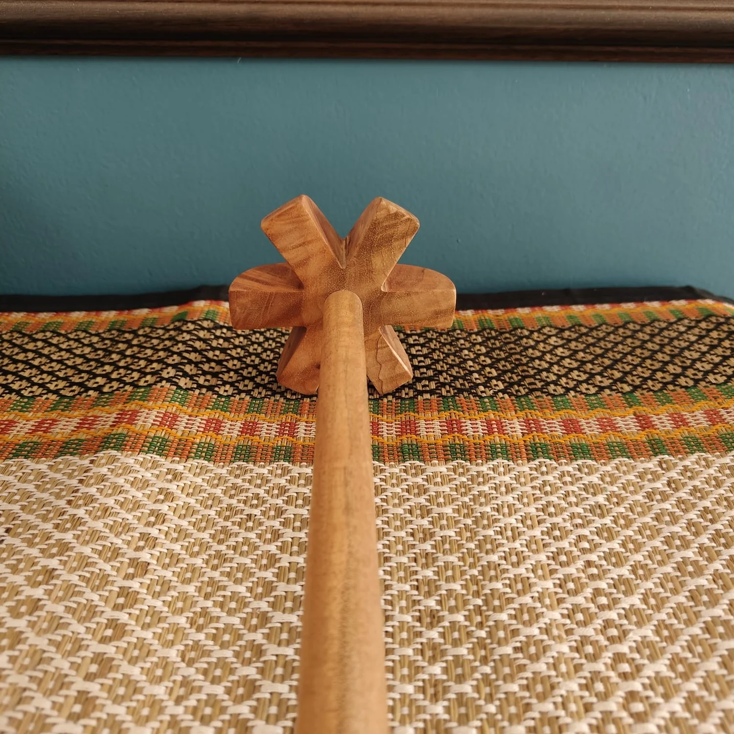 Neem Wood Churner - Single Piece Carved Wood - Image 5