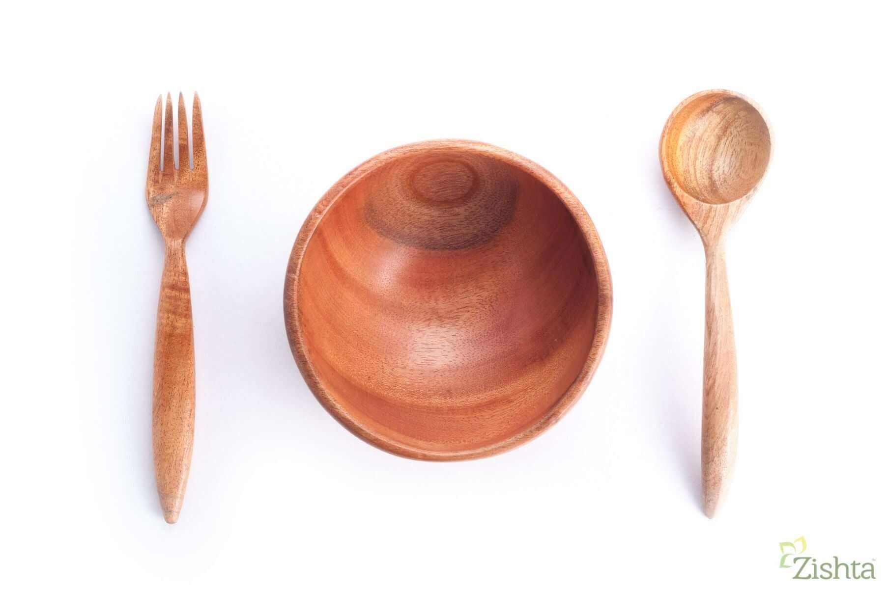 Neem Wood Soup Bowl (Set of 2) - Image 5