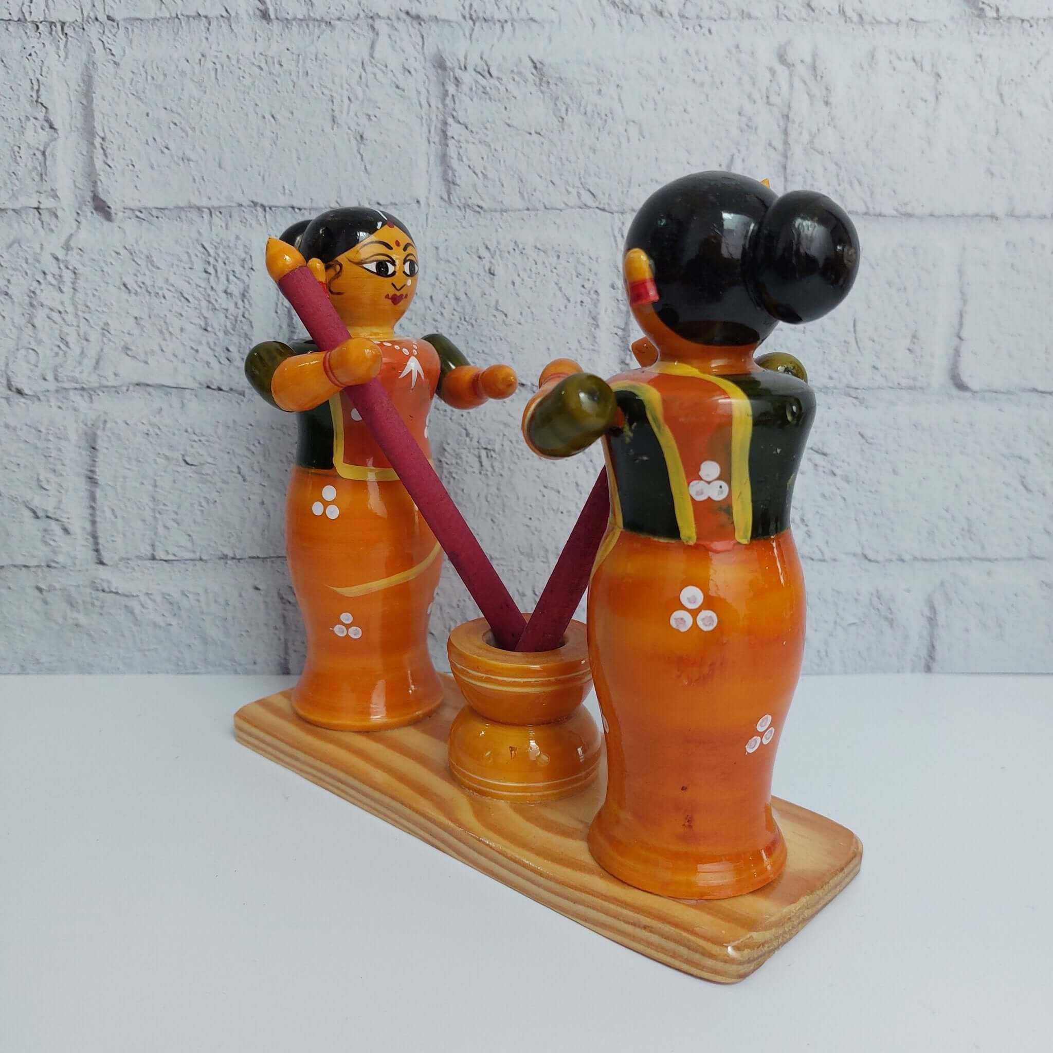 Rice Pounding Rokali - Orange - Image 2