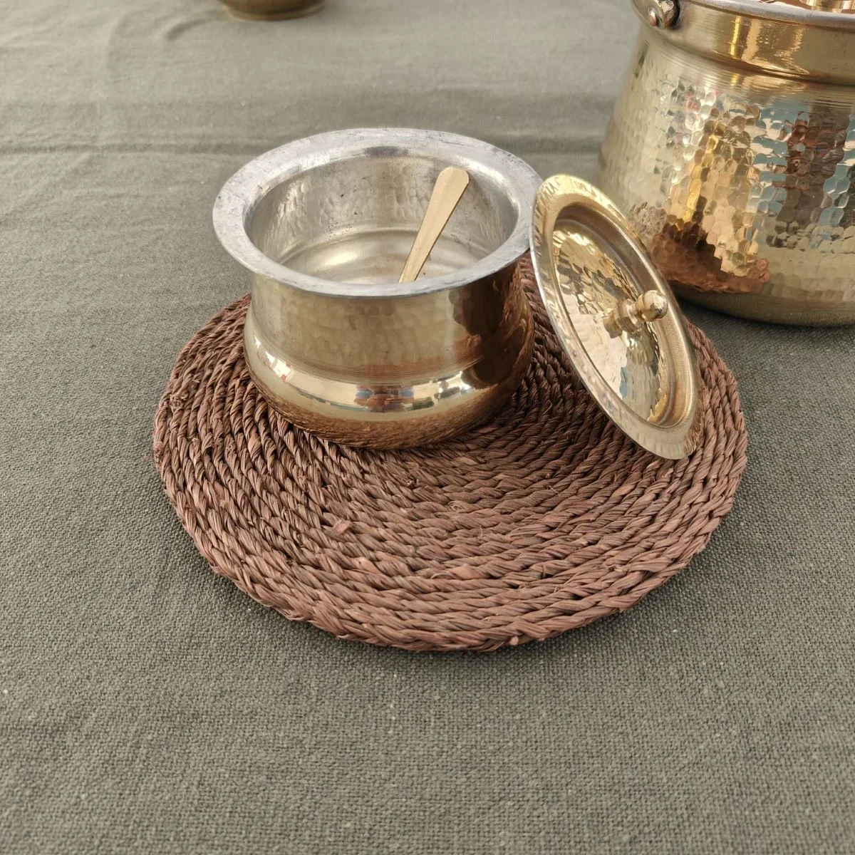 Shakuntala Brass Ghee Pot - Image 5