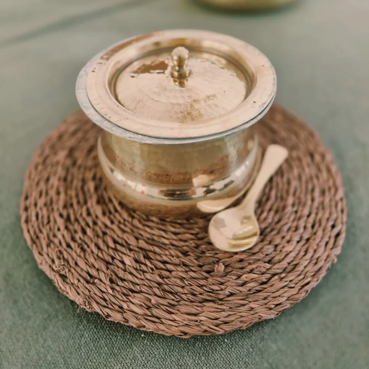 Shakuntala Brass Ghee Pot - Image 7