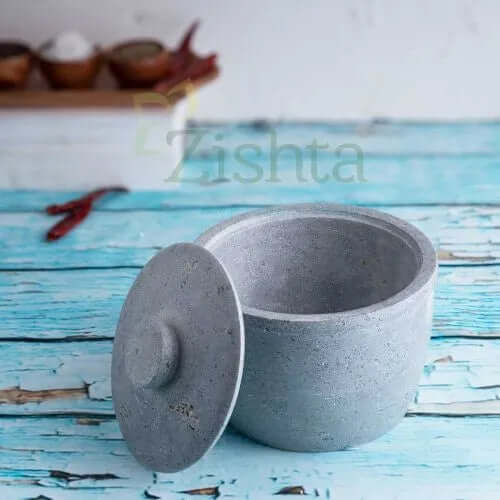 Soapstone Kitchen Storage Containers (Curd Setter-Spice Storage) - Image 4