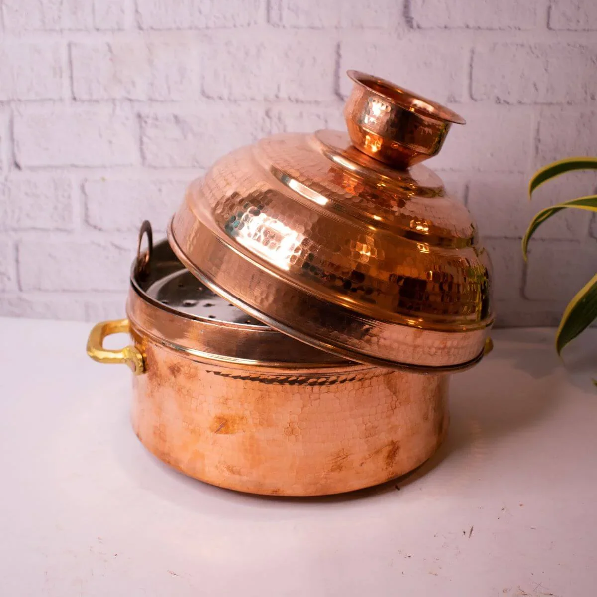 Traditional Copper Modak Patra - Steamer Vessel - Image 6